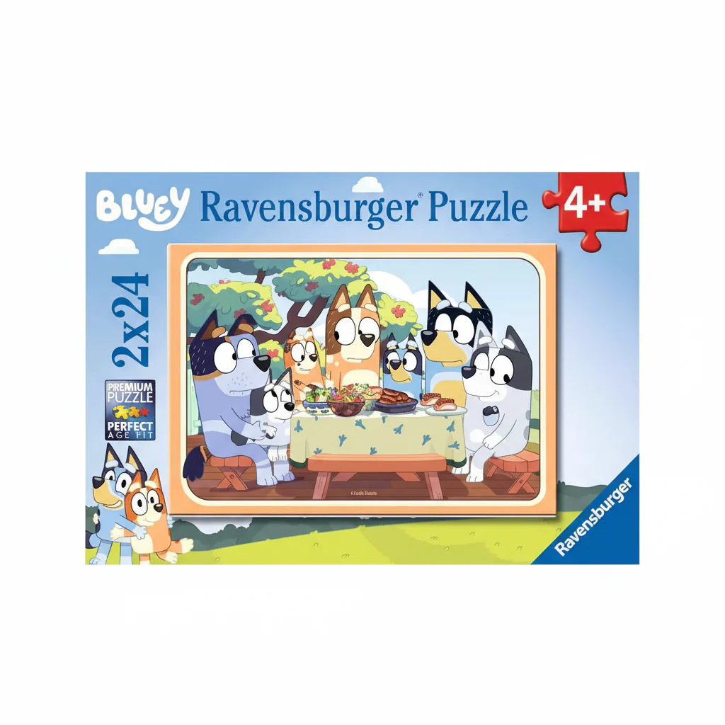 Puzzle Fun With Bluey 2x24 Pcs