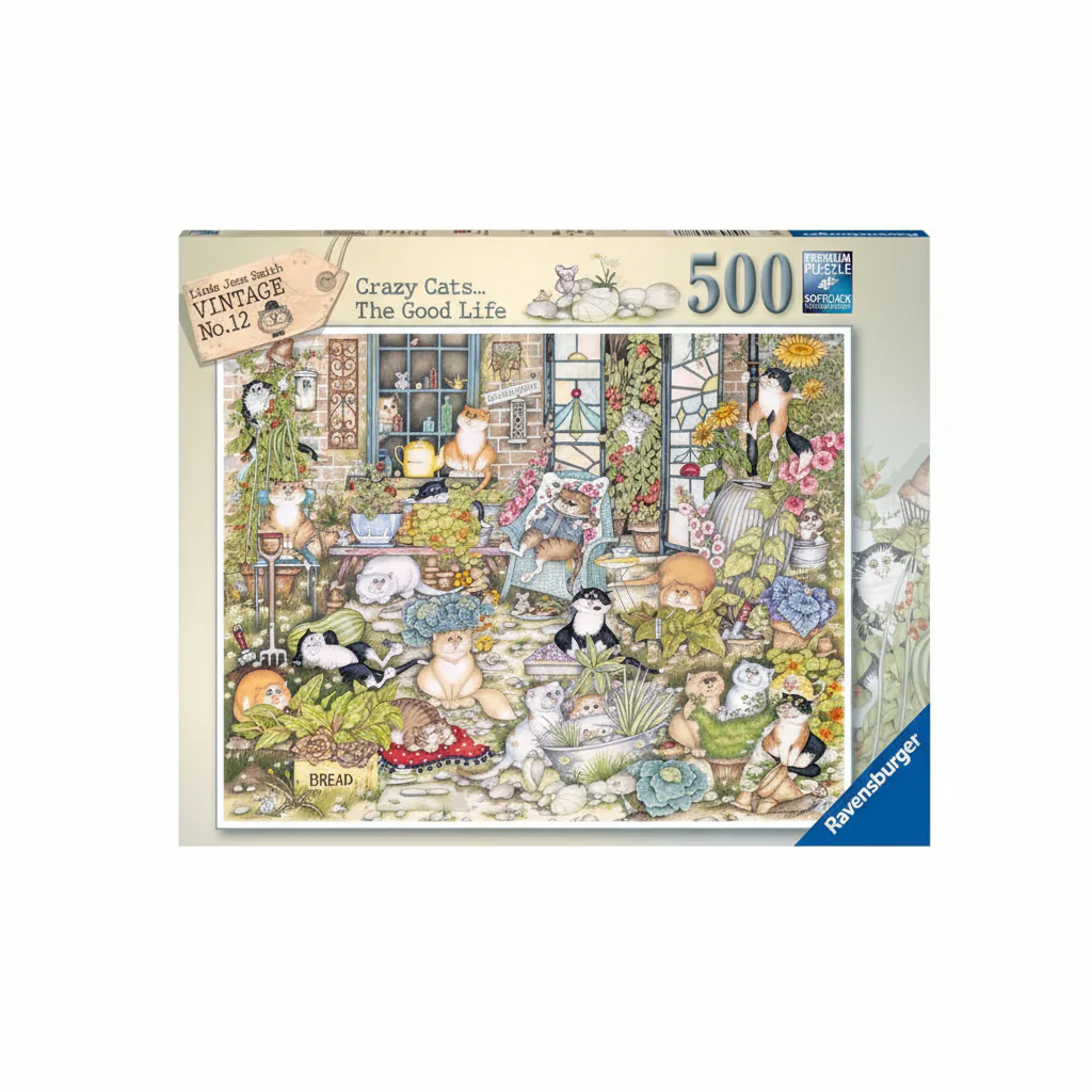 Puzzle Ravensburger Crazy Cats The Good Life 500Pcs