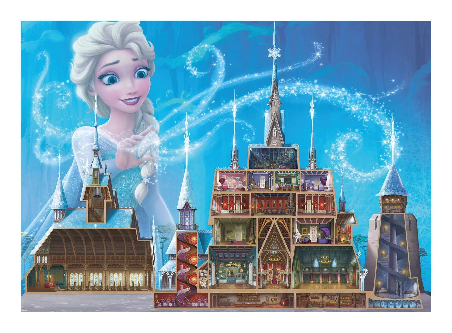 Puzzle Ravensburger Disney Princess Castle Collection Elsa Castle 1000Pcs - Image 2