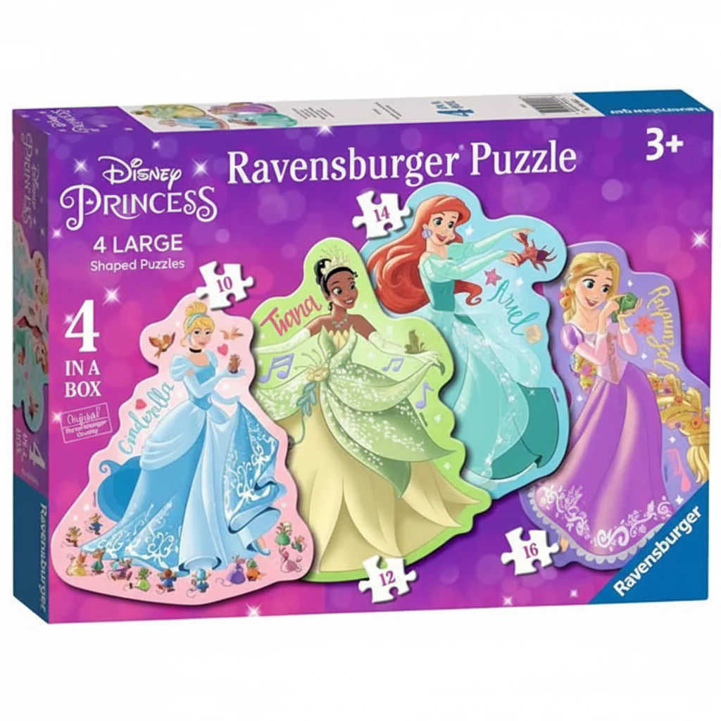 Puzzle Ravensburger Disney Princess Four Shaped Puzzles