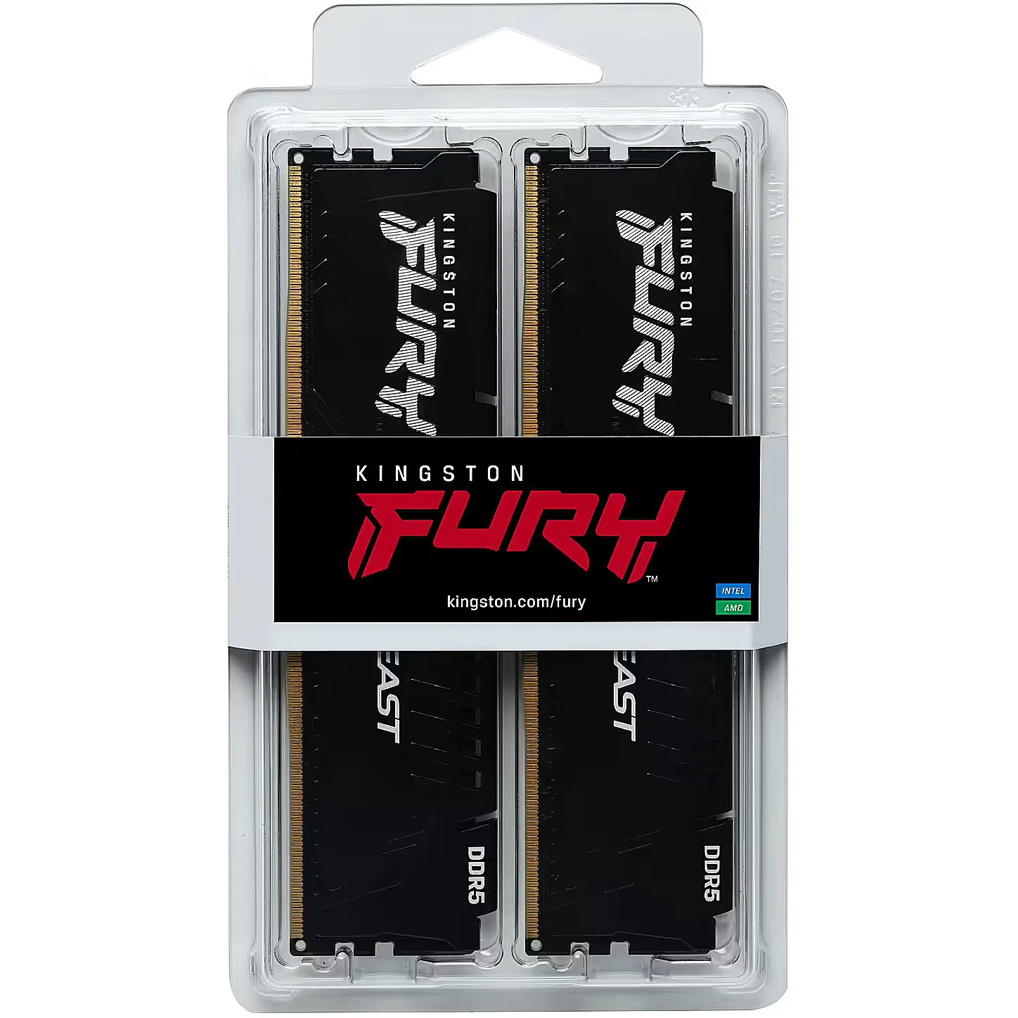RAM 16GB Kingston FURY Beast , 2x 8GB 6000Mhz DDR5 , CL30 , Intel XMP 3.0 & AMD EXPO , Black , KF560C30BBEK2-16 - Image 3