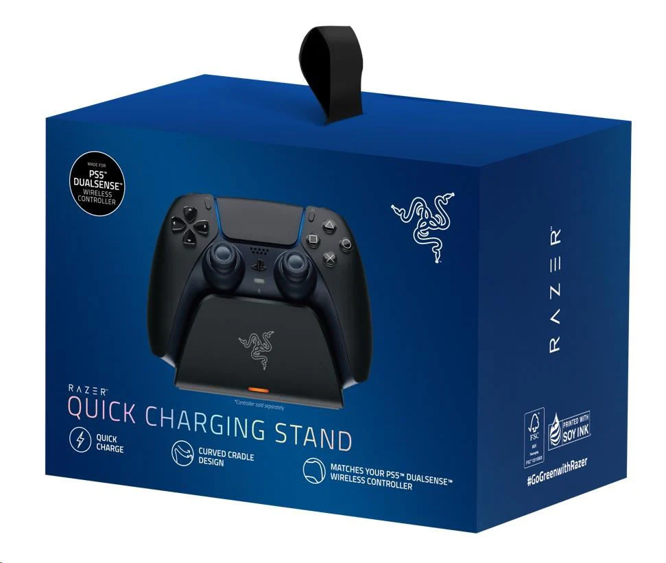 Razer Universal Quick Charging Stand for PlayStation 5 , Midnight Black , RC21-01900200-R3M1