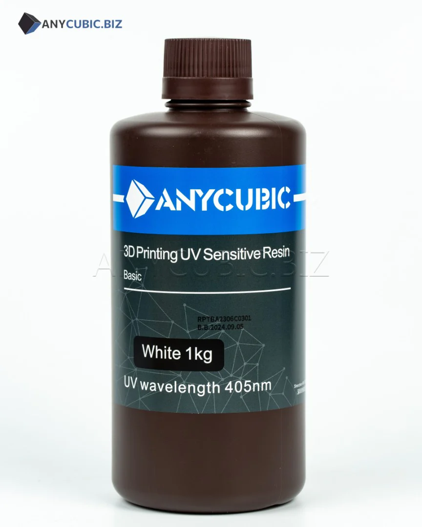Resin Anycubic Basic Rigid 1kg Light White - Image 2