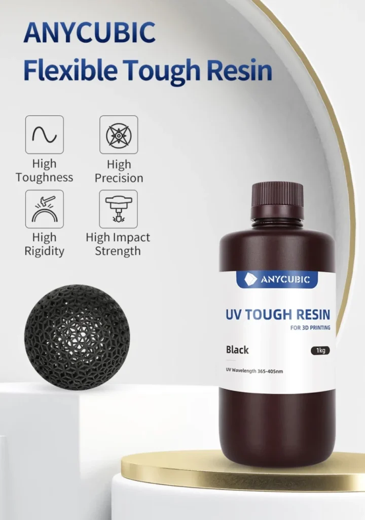 Resin Anycubic Flexible Tough 1kg Grey - Image 3