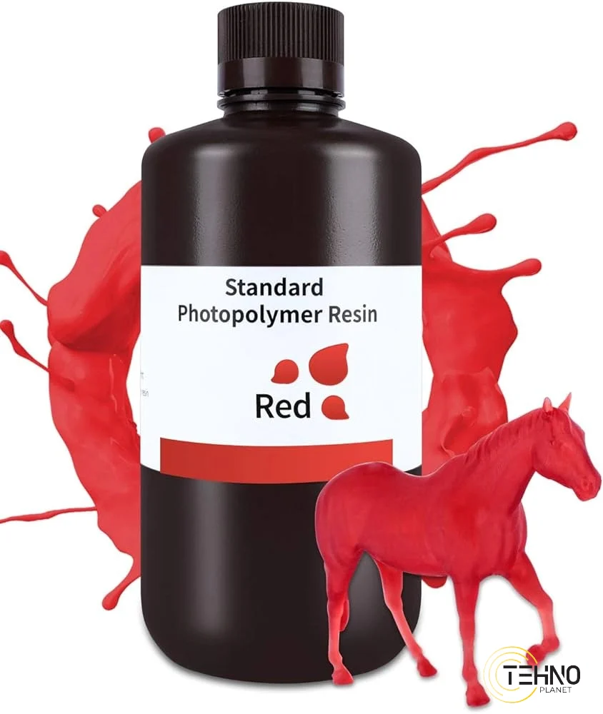 Resin Elegoo Standard 1kg Clear Red - Image 2