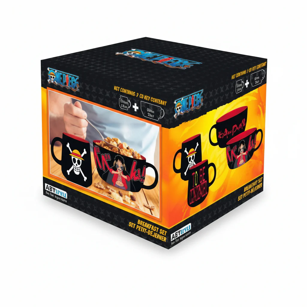 Set Gift Pack 2 In 1 Breakfast One Piece Monkey D.Luffy