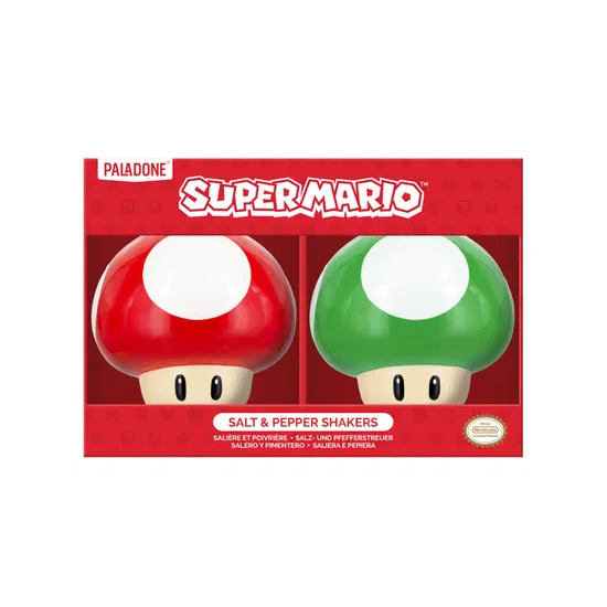 Set Super Mario Salt & Pepper Shakers Mushrooms - Image 2