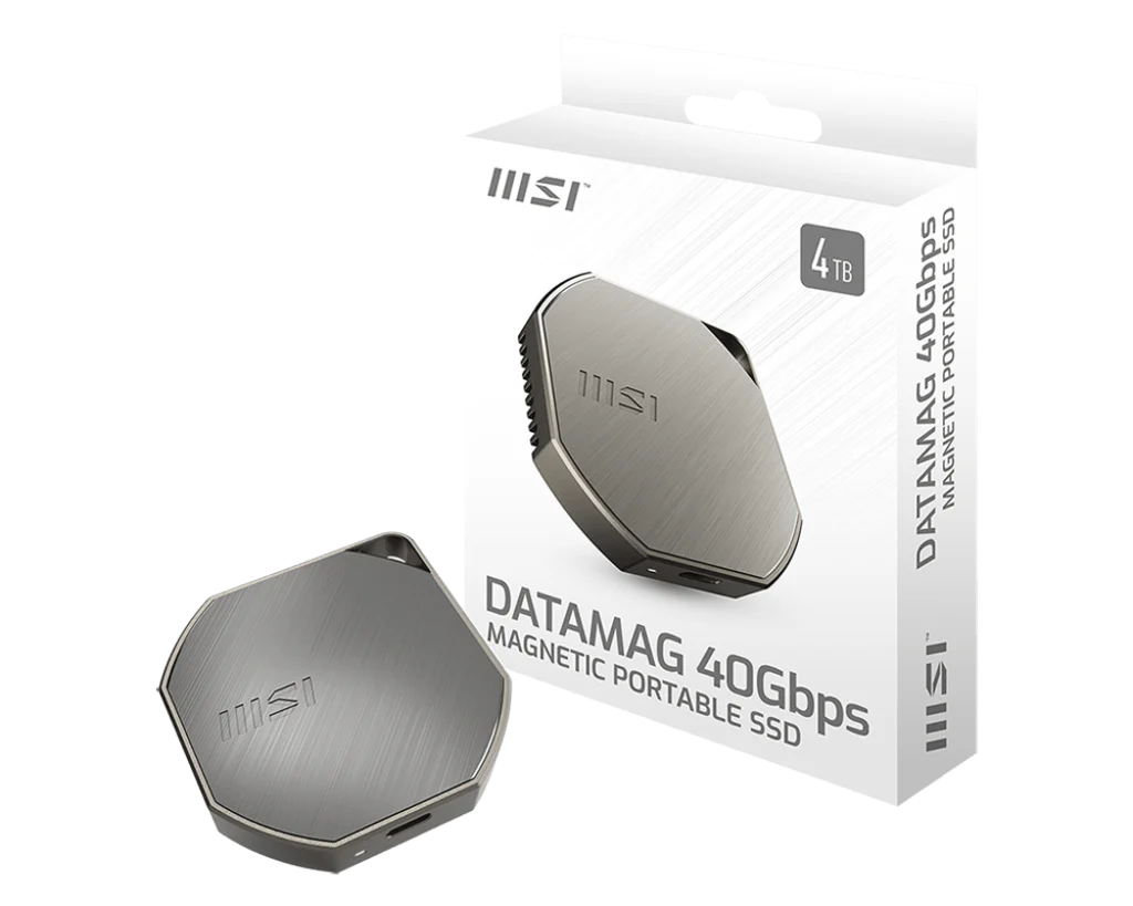 SSD External 1TB MSI DATAMAG 40Gbps , USB 4 , Read/Write 4000/4000 MB/sec, Silver , S78-440L3B0-P83 - Image 5