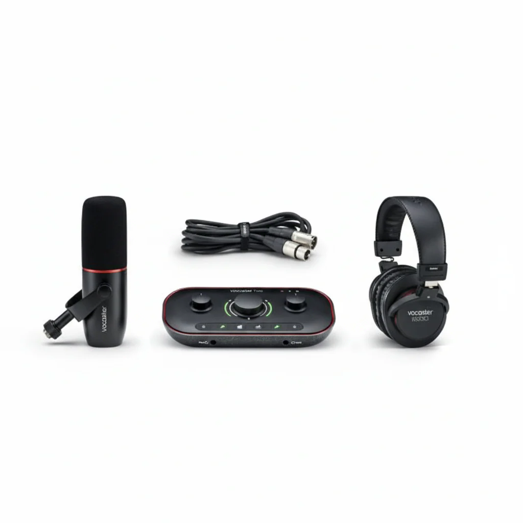 Studio Focusrite Vocaster Two , Podcasting Kit , Black , MOAC0004