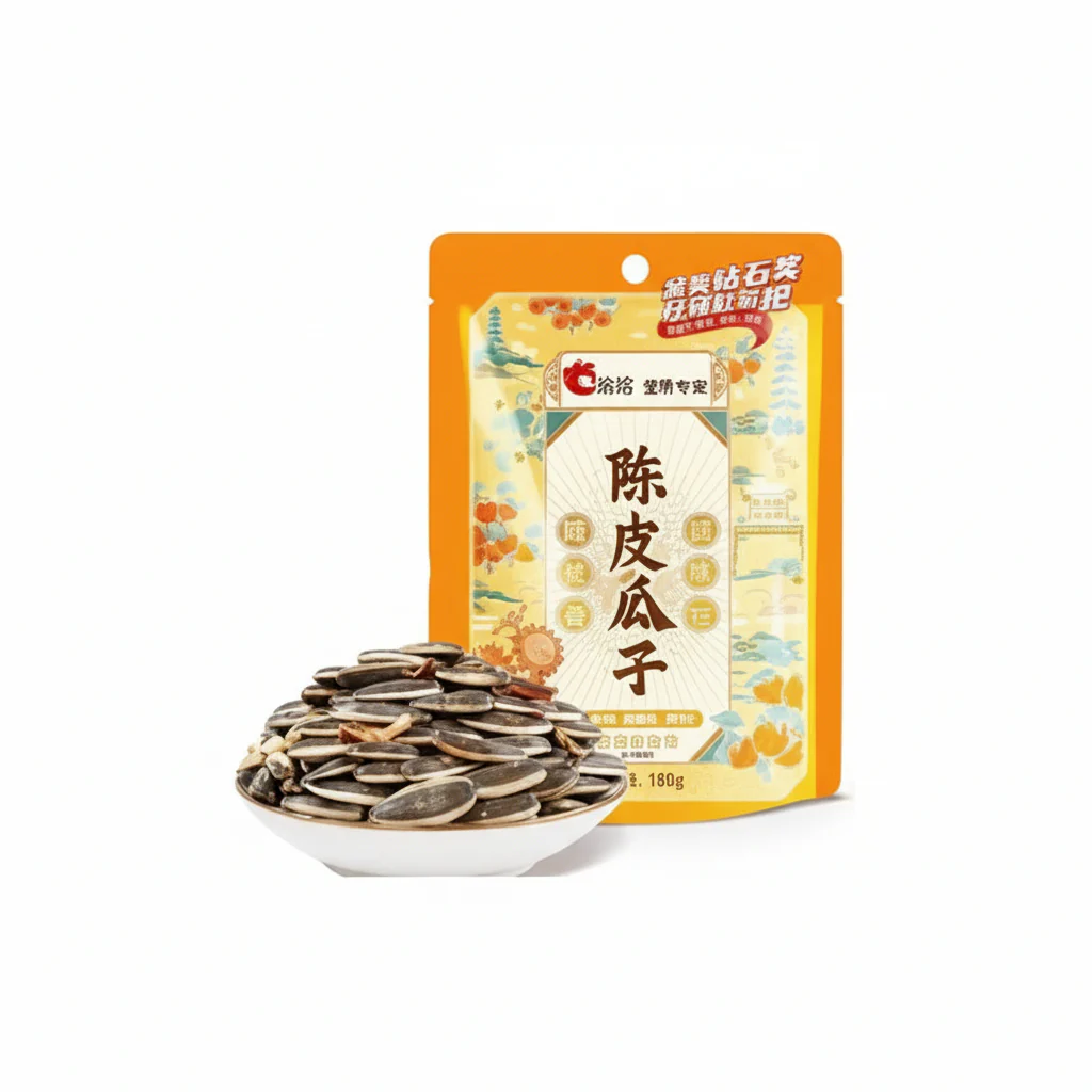 Sunflower Seed Qia Qia Tangerine Peel Flavor 108g - Image 2