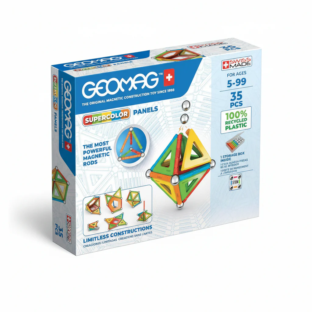 Supercolor Panels Geomag Magnetic Rods 35pcs