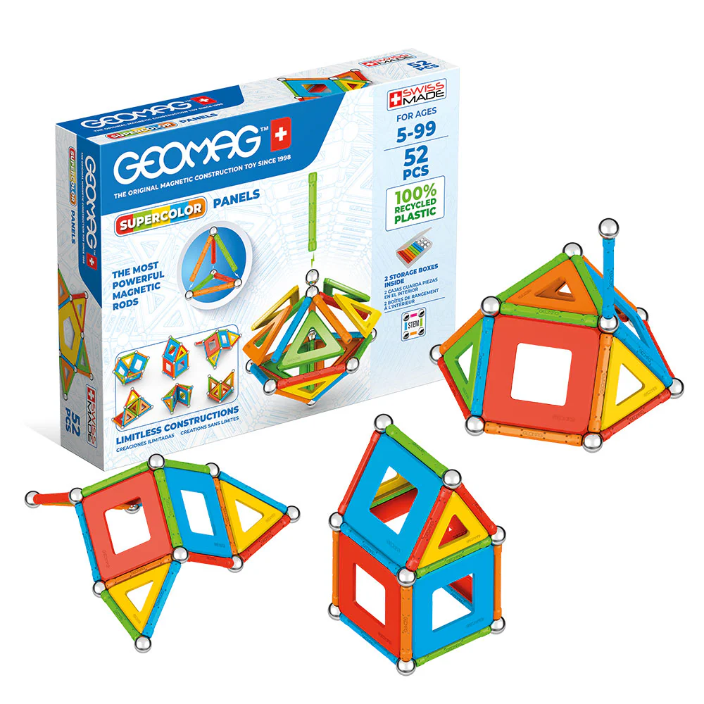 Supercolor Panels Geomag Magnetic Rods 52pcs - Image 4