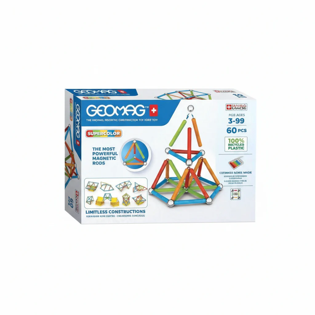 Supercolor Panels Geomag Magnetic Rods 60pcs