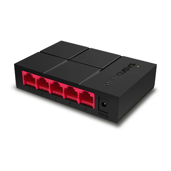 Switch 5 Porta Gigabit Mercusys , 5x Gigabit Ethernet RJ45 , Black , MS105G - Image 2