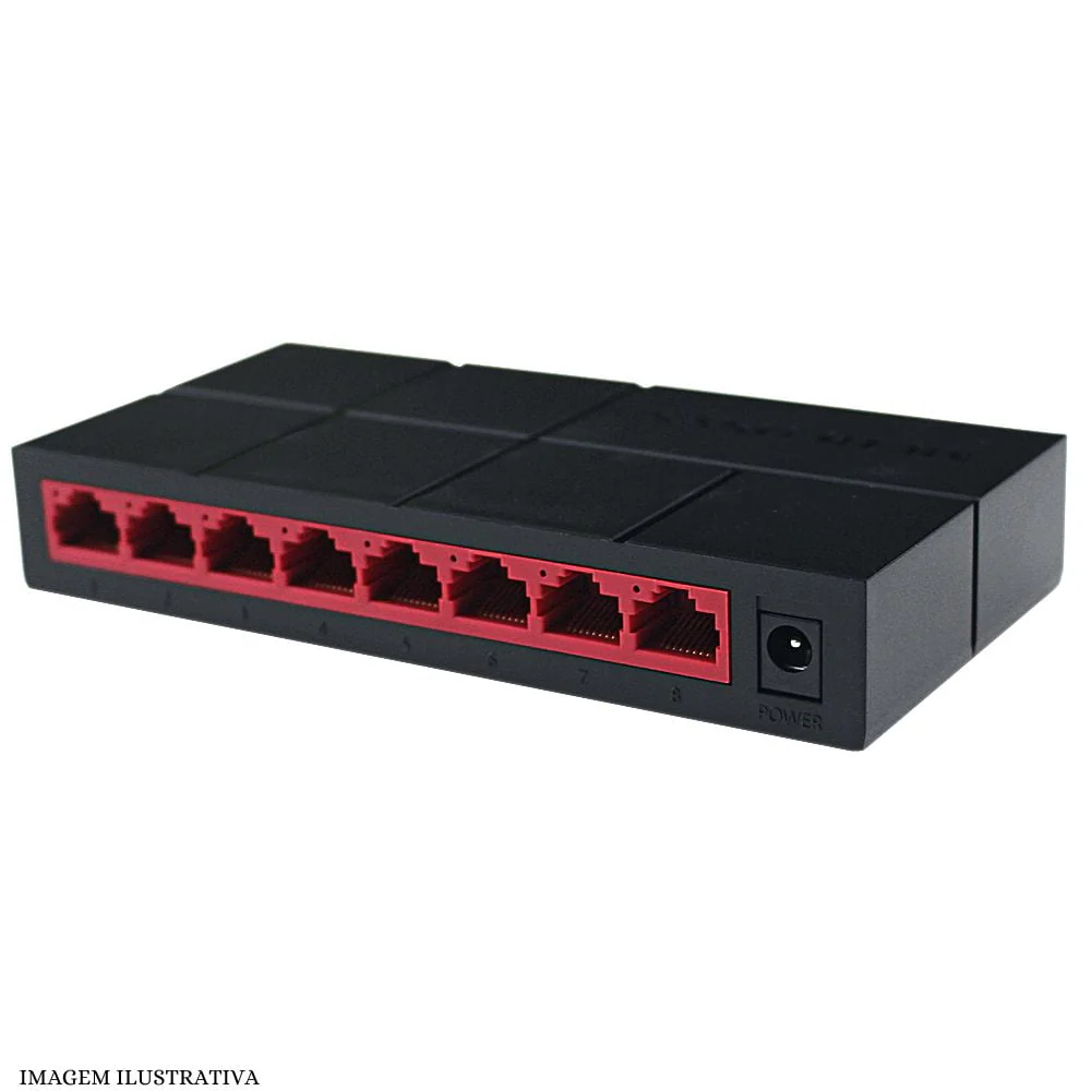Switch 8 Porta Gigabit Mercusys , 8x Gigabit Ethernet RJ45 , Black , MS108G - Image 2