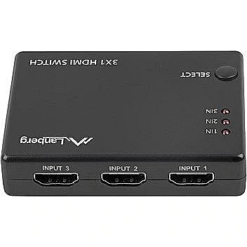 Switch HDMI LANBERG , 3x Input HDMI to 1x Output HDMI , up to 4K , SWV-HDMI-0003