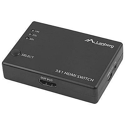 Switch HDMI LANBERG , 3x Input HDMI to 1x Output HDMI , up to 4K , SWV-HDMI-0003 - Image 2