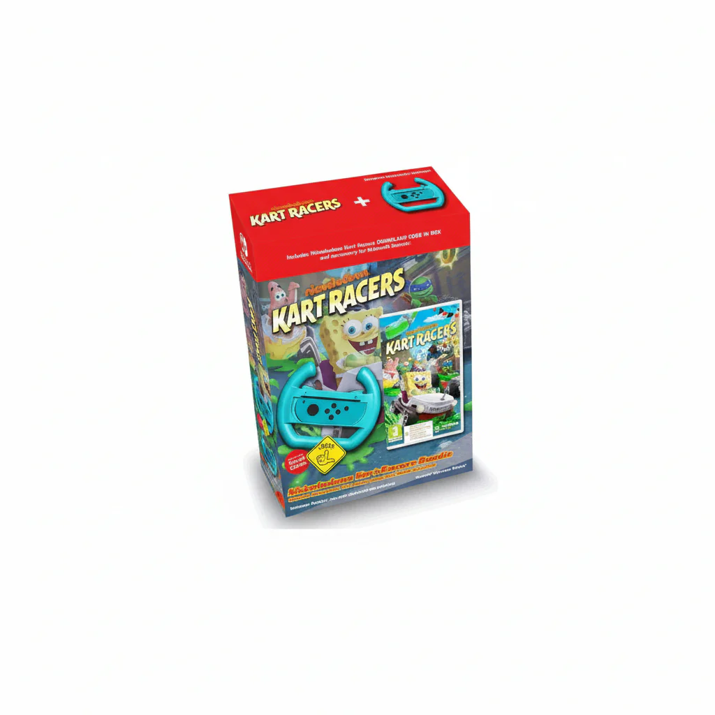 Switch Nickelodeon Kart Racers + Wheel Bundle Game