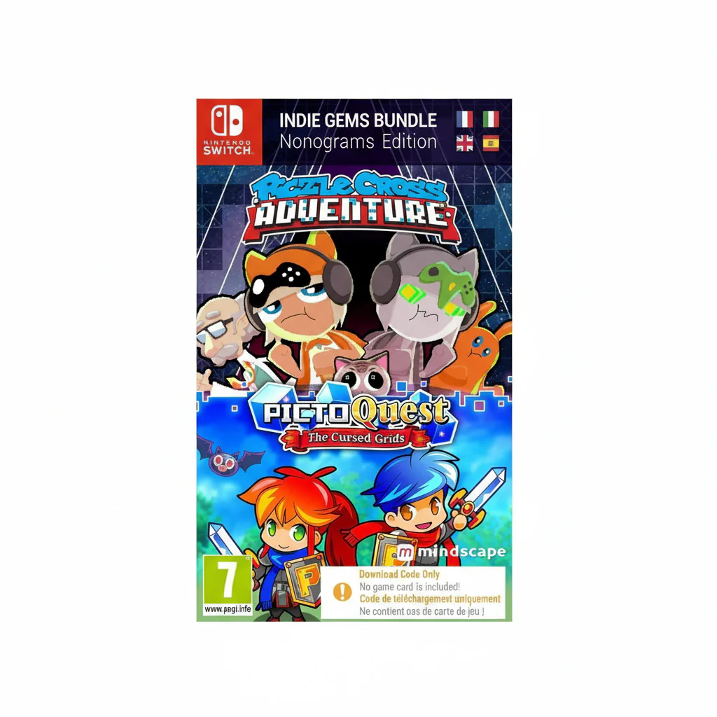 Switch Piczle Cross Adventure + Pictoquest The Cursed Grids (Code In Box)