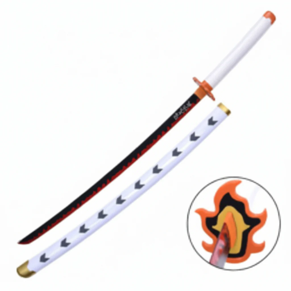 Sword Replica Katana Bamboo Demon Slayer Rengoku Kyojuro