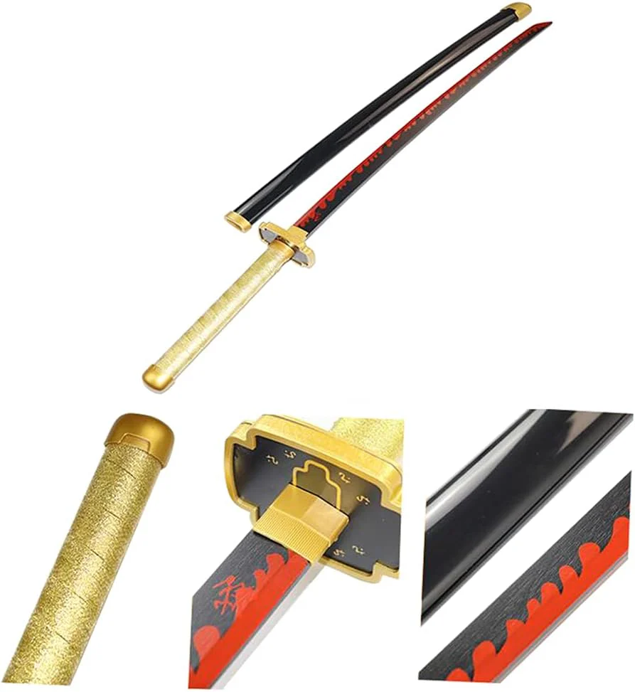 Sword Replica Katana Bamboo Demon Slayer Sun Nichirin - Image 3