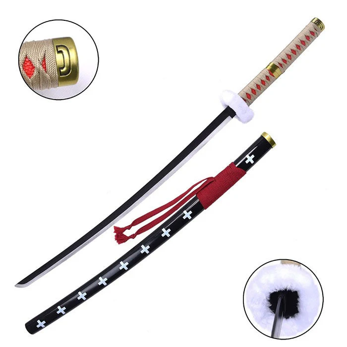 Sword Replica Katana One Piece Kikoku Nera e Rossa - Image 2