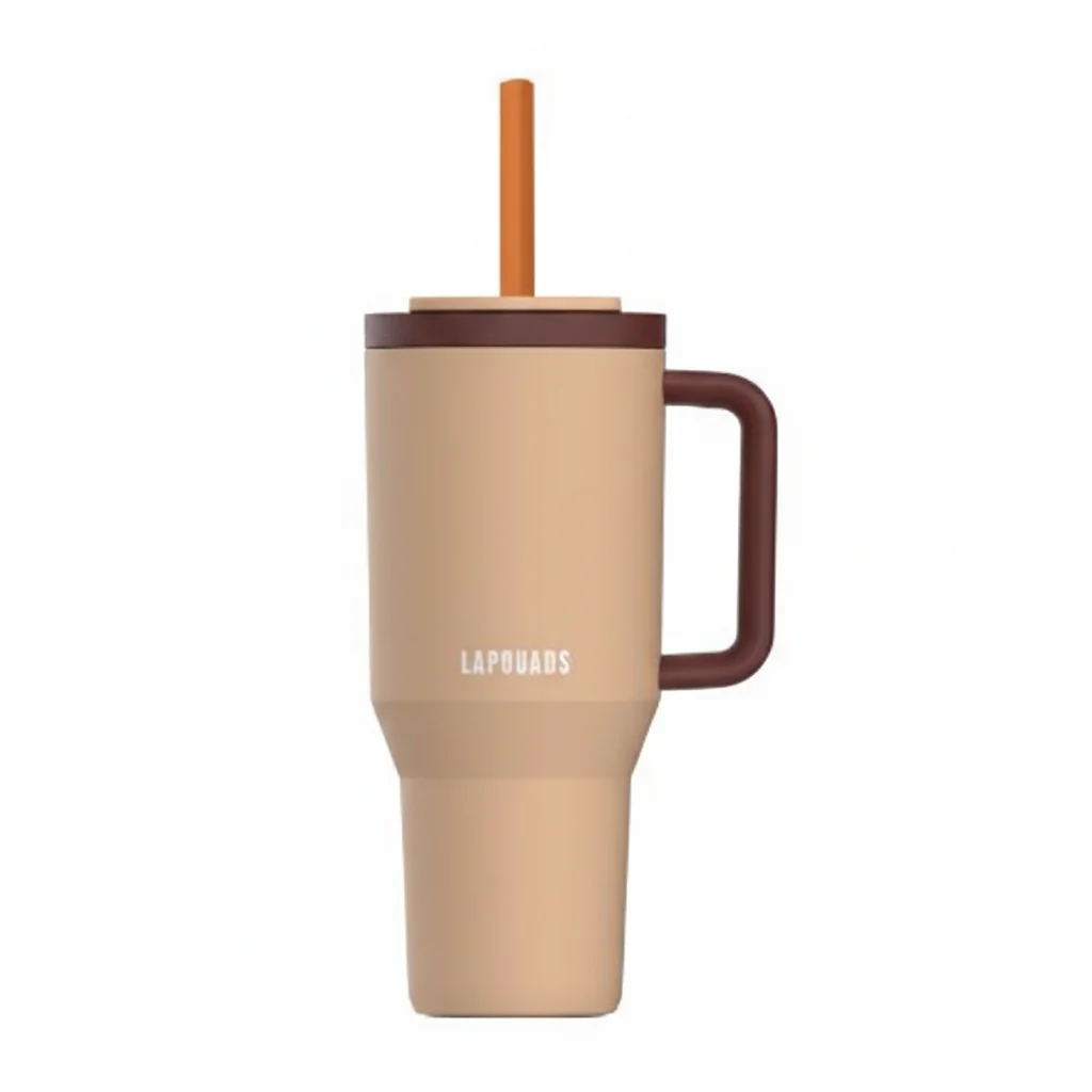 Thermal Mug Kambukka Rio Tumbler with telescopic straw Almond Dream 950 ml