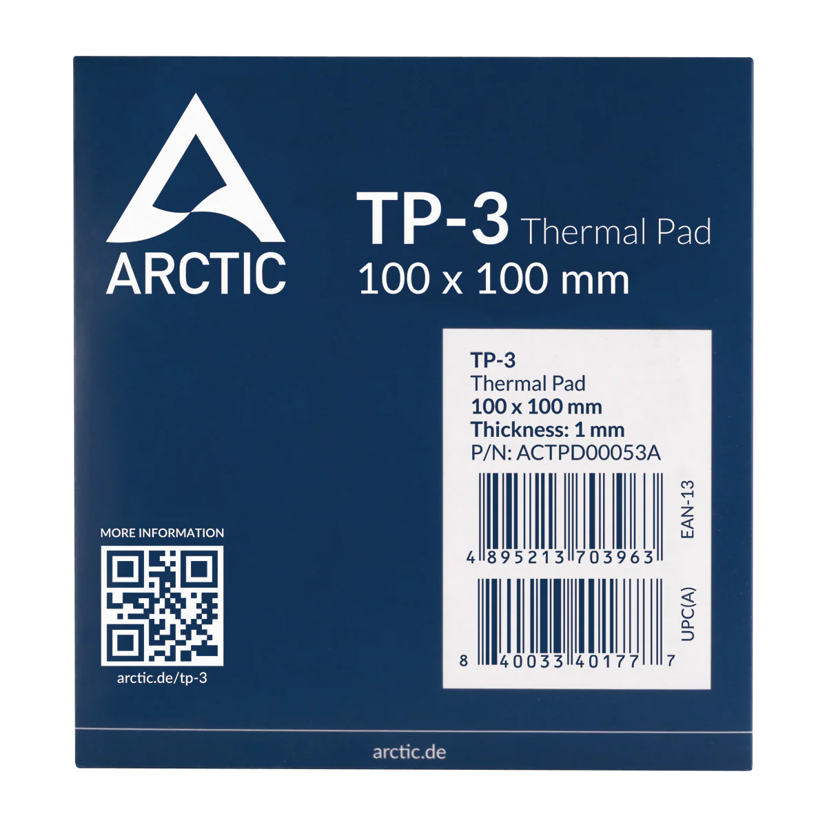 Thermal Paste ARCTIC TP-3 , 100mm 100mm 1.0mm , Thermal Pad , ACTPD00053A - Image 3