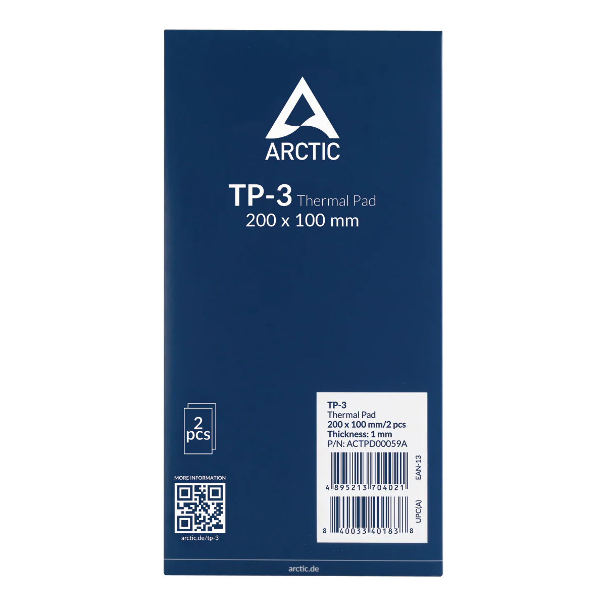 Thermal Paste ARCTIC TP-3 , 200mm 100mm 1.0mm , 2 Pack , Thermal Pad , ACTPD00059A - Image 2