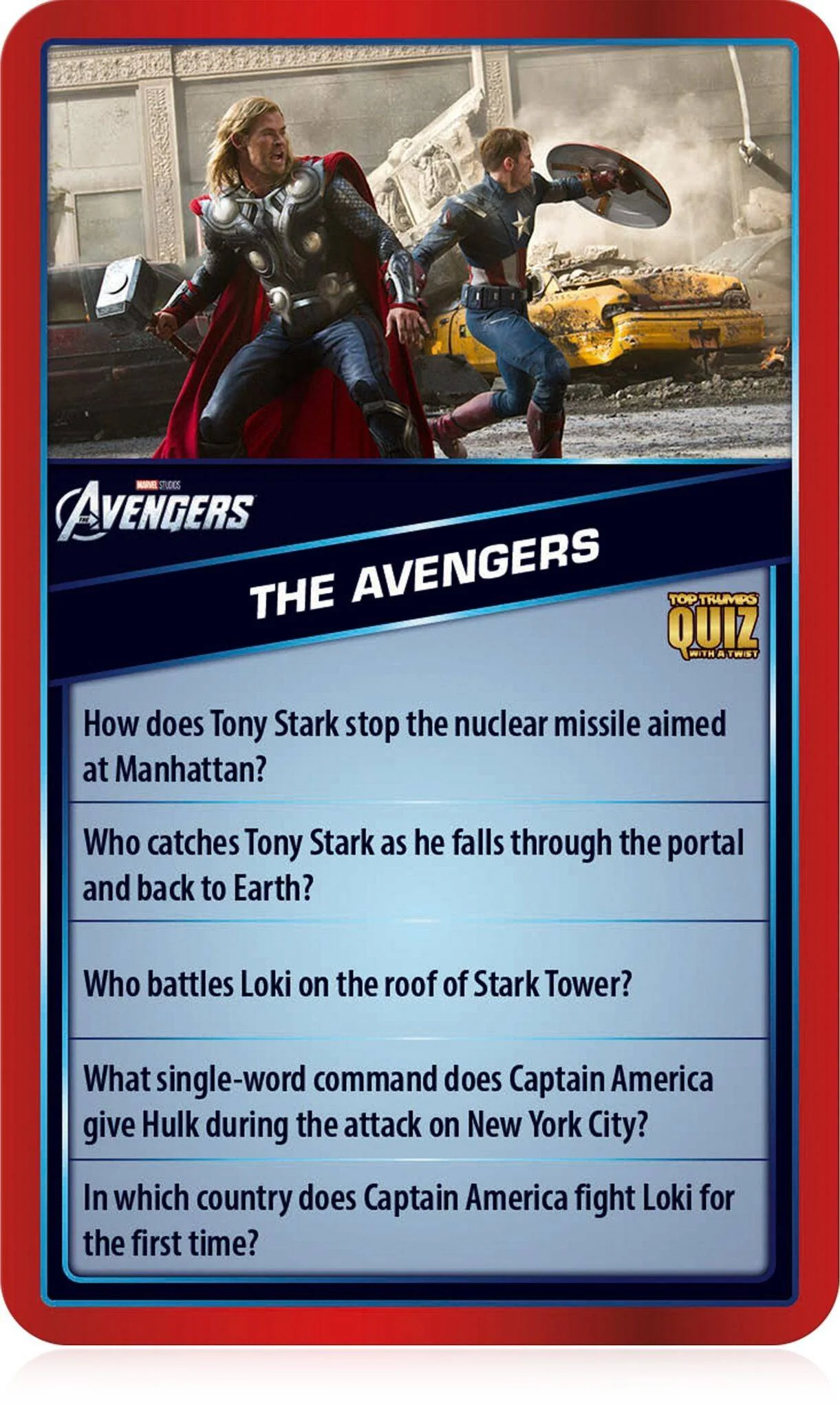 Top TrumPS Quiz Marvel Cinematic Tin - Image 6