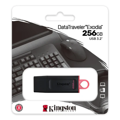 USB-A 256GB Kingston DataTraveler Exodia USB 3.2 Gen1 ,  Flash Drive  , DTX/256GB - Image 3