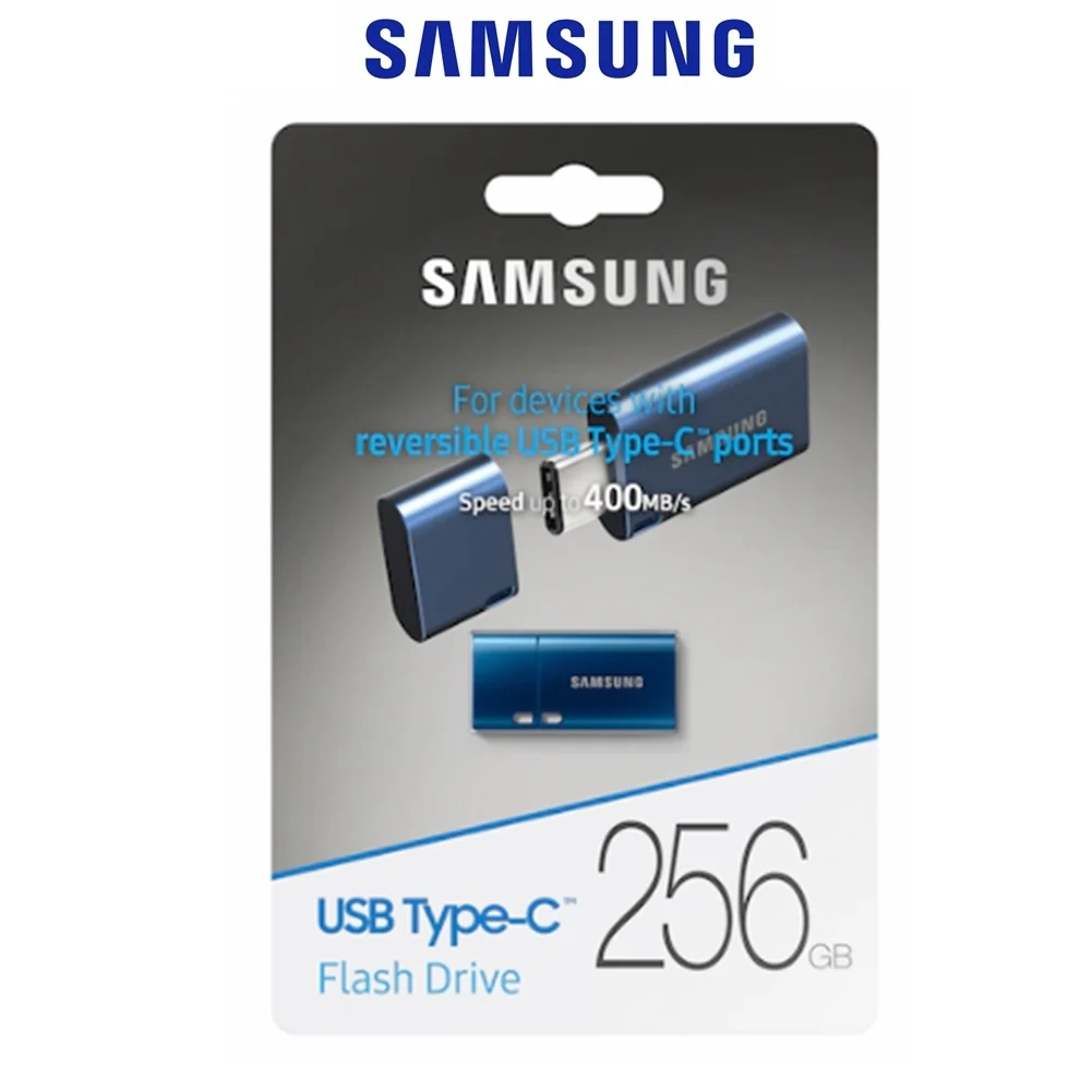 USB-C 256GB Flash Drive Samsung , USB 3.2 Gen1 up to 400MB/s , Blue , MUF-256DA/APC - Image 2
