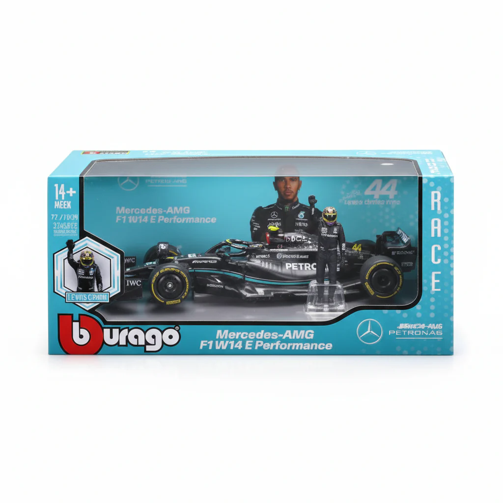 Vehicle Bburago F1 Mercedes W14 E Performance 2023 w/Hamilton 1:24