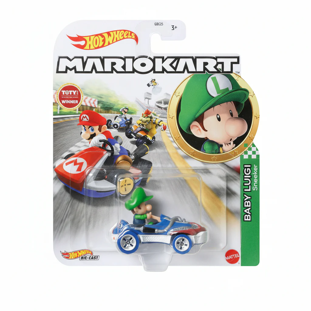 Vehicle Hot Wheels Mario Kart Baby Luigi