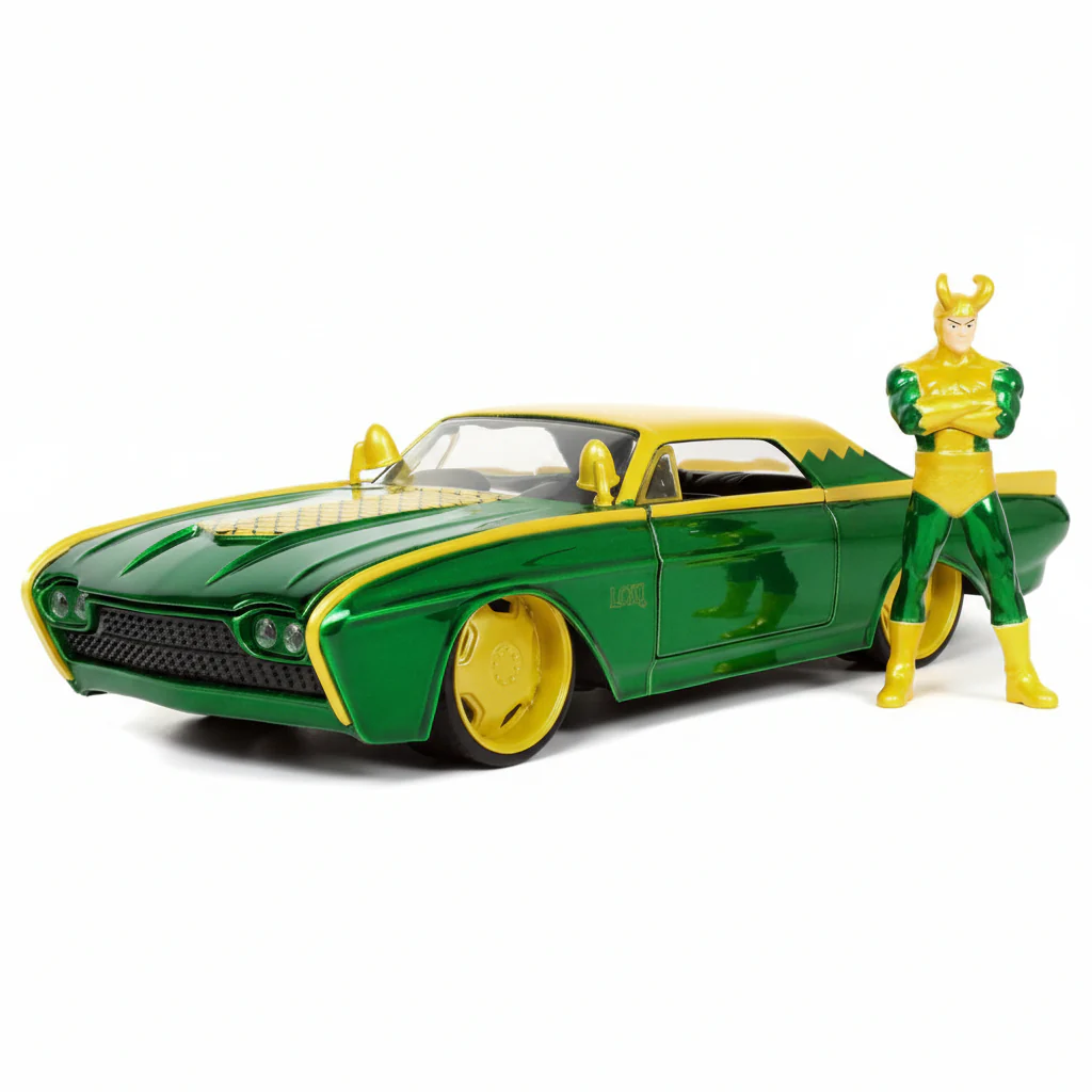 Vehicle Jada Loki & 1963 Ford Thunderbird 1:24