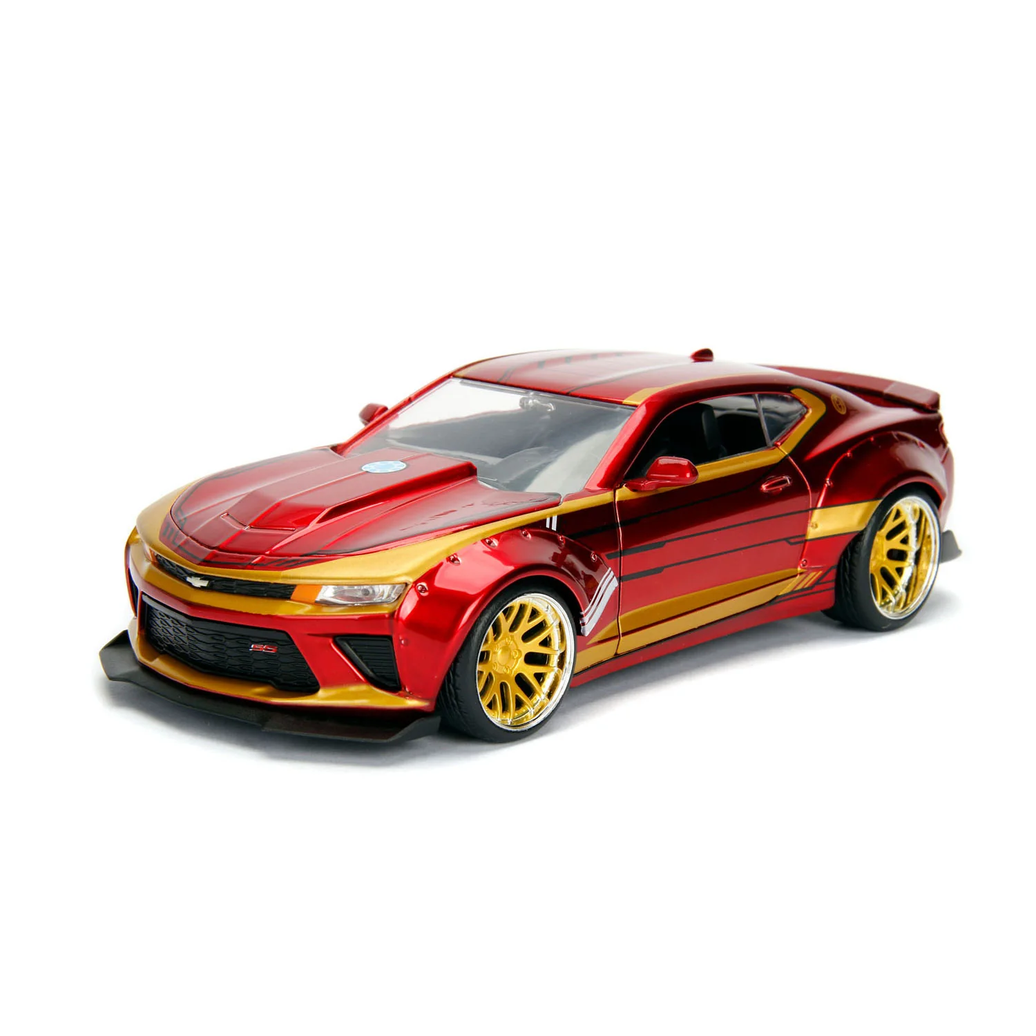 Vehicle Jada Marvel Chevy Camaro Ss 2016 With Iron Man 1:24 - Image 2