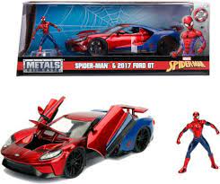 Vehicle Jada Marvel Ford GT 2017 With Spider-Man 1:24 - Image 2