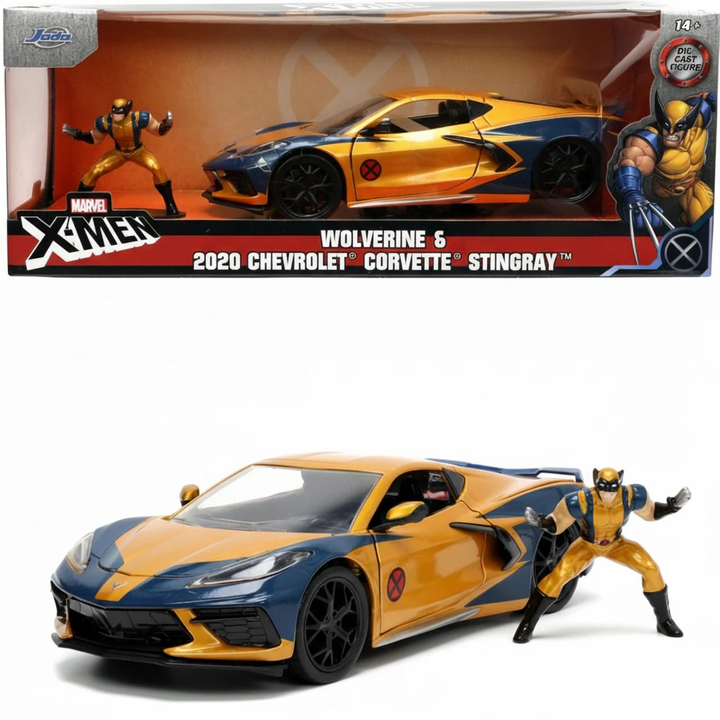 Vehicle Jada X-Men Wolverine Chevy Corvette 1:24