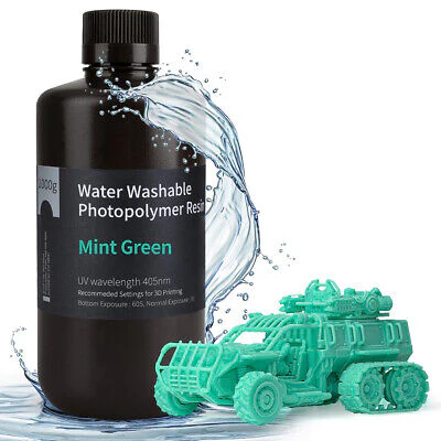 Water Washable Resin Elegoo 1kg Mint Green - Image 2