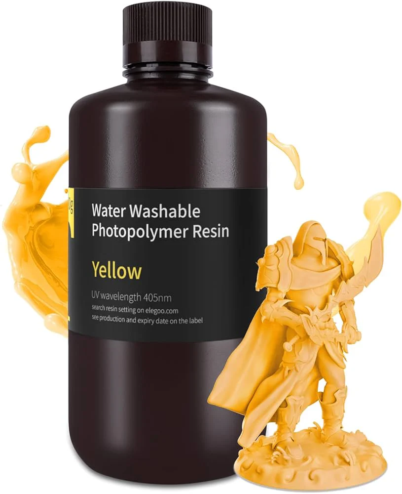 Water Washable Resing Elegoo 1kg Yellow - Image 2